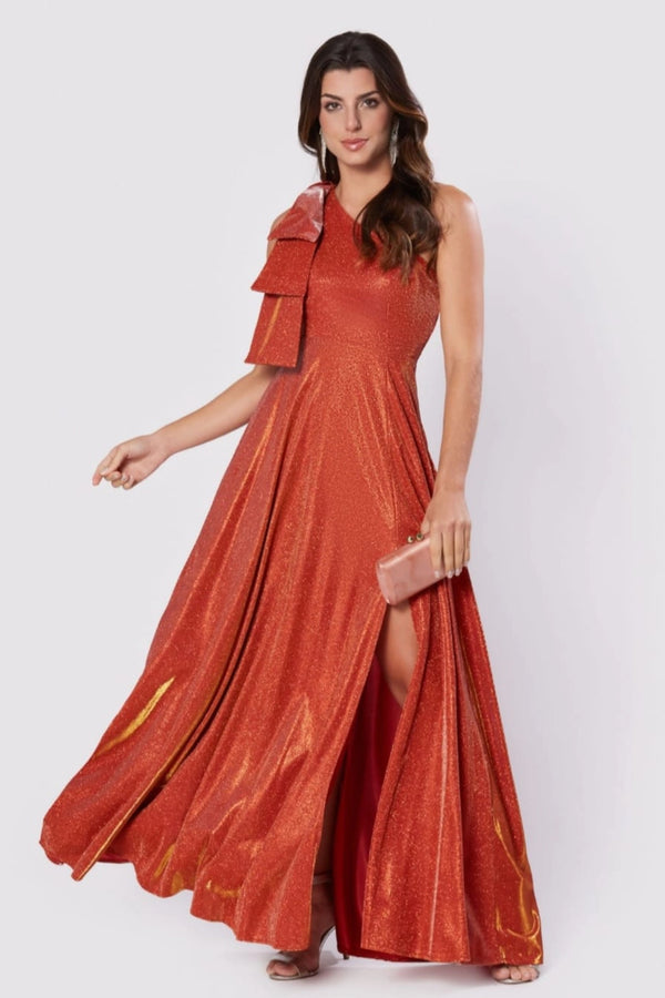 Vestido Mística Longo em Malha Moonlight