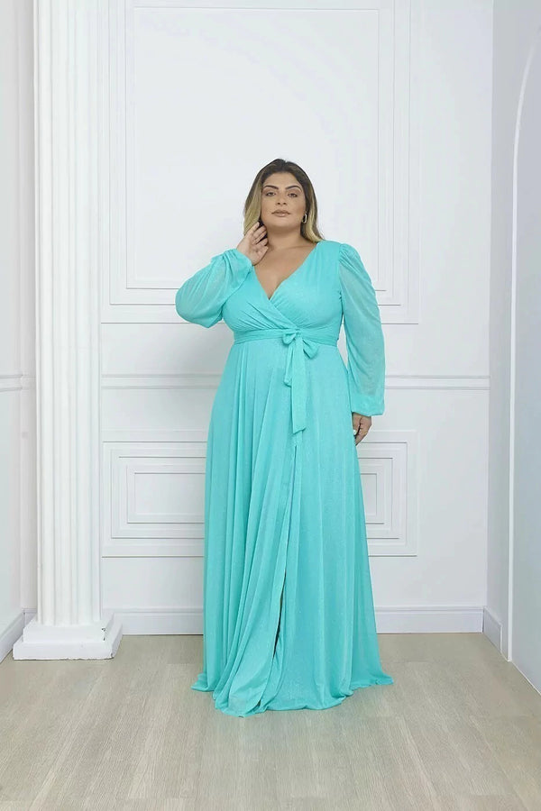 Vestido de Princesa Festa Plus Size