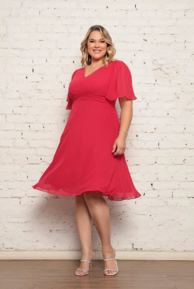 Vestido Curto Misty Chiffon