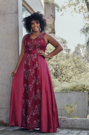 Vestido Longo Majestic Embroidery